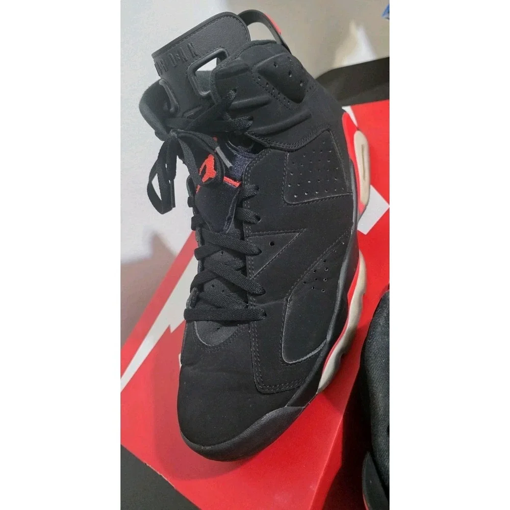 Nike Air Jordan Retro 6 Black Infrared Salesman 2019 Sz 12 Basketball‎ Shoes EUC